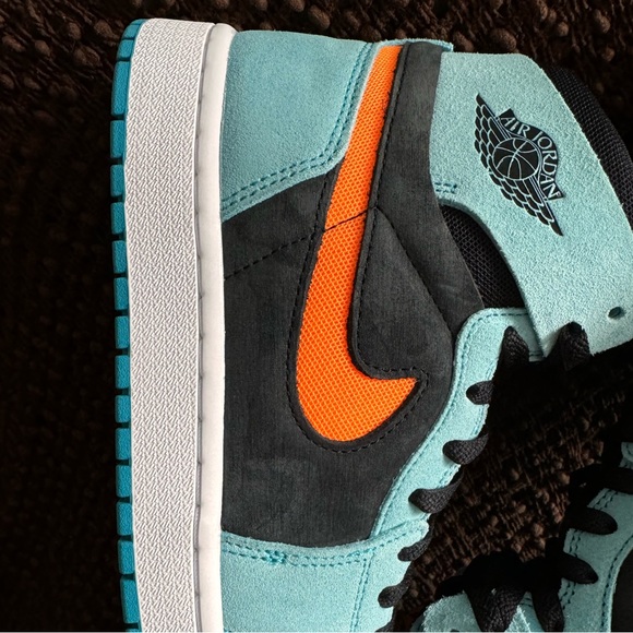 Nike Air Jordan 1 Zoom CMFT 2 | Bleached Aqua Citrus | DV1307-408 | Size 9 Men - Picture 5 of 16